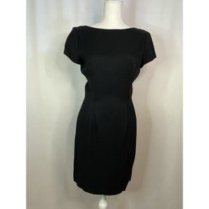 Vintage Scarlett Nite Cocktail Dress, Size 5-6, Black, Open Back, Zip Closure